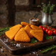 Cașcaval pane triunghiuri